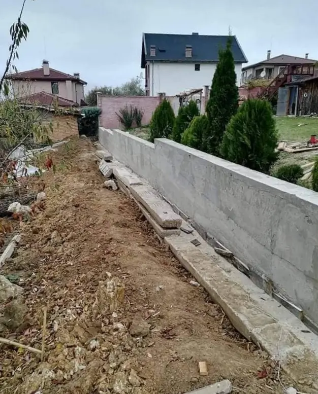 фундамент за ограда